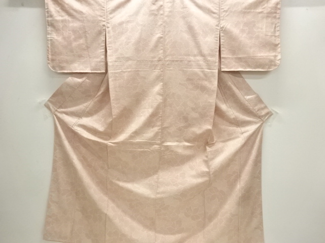 未使用品　花模様織り出し西陣お召着物